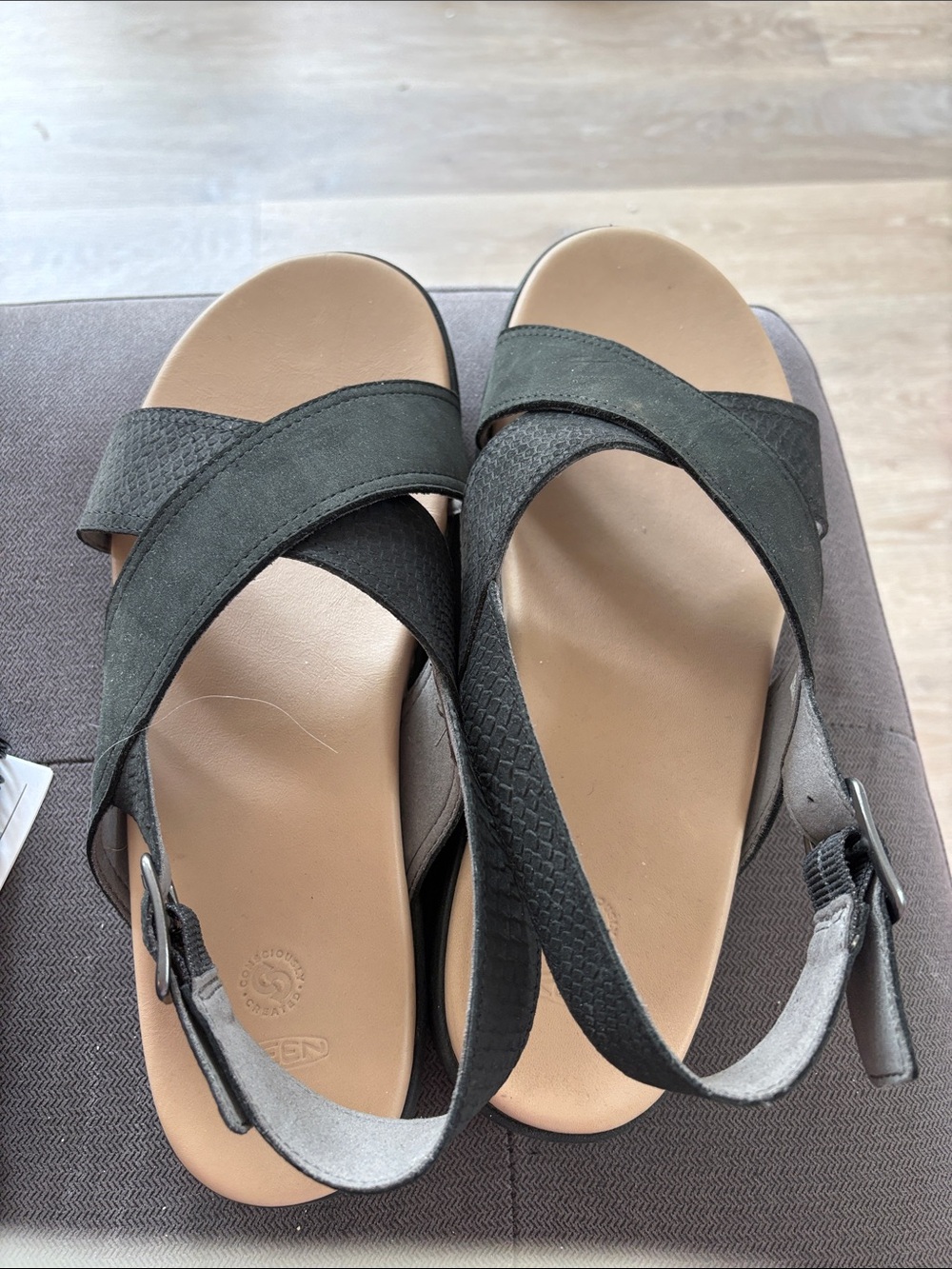 Keen Women's Black Crisscross Slingback Sandals